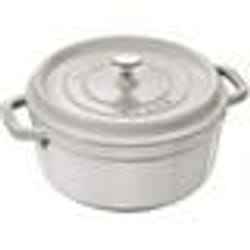 STAUB - Cocotte Ronde en Fonte 24 cm Truffe Blanche