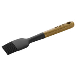 Staub 40503-109-0 Pinceau à pâtisserie Silicone Noir, Bois