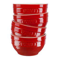 Staub Ceramique Ensemble de bols 0,7 L Rond Vitrocéramique Rouge 4 pièce(s)