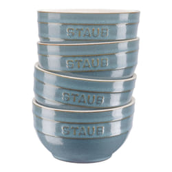 Staub Ceramique Ensemble de bols 0,7 L Rond Vitrocéramique Turquoise 4 pièce(s)