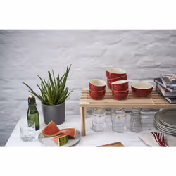 Staub Ceramique Ensemble de bols 0,2 L Rond Vitrocéramique Rouge 4 pièce(s)