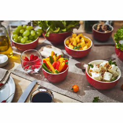 Staub Ceramique Ensemble de bols 0,2 L Rond Vitrocéramique Rouge 4 pièce(s)