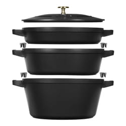 Staub La Cocotte 4,2 L Rond Fonte Plat à cuisson
