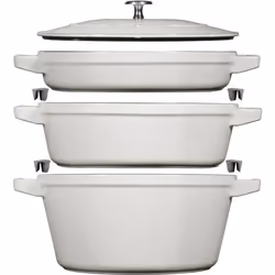 COCOTTE ENSEMBLE DE CASSEROLES 3-PCS FONTE - STAUB