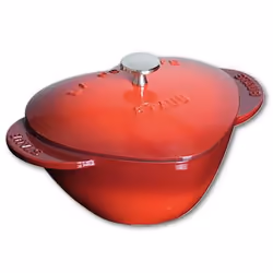 Staub Cocotte coeur, Poêle unique, Cerise, Fonte, 1,75 L, Fonte, 2,7 kg