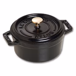 Staub Minis, Poêle unique, Noir, Fonte, 0,25 L, 10 cm, 700 g
