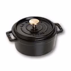 Staub Cocotte, Poêle unique, Noir, Fonte, 0,4 L, 1 pièce(s), 12 cm
