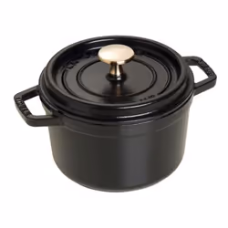 Staub Cocotte, Poêle unique, Noir, 1,4 L, 1 pièce(s), 16 cm, 2,4 kg