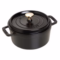 Staub Cocotte, Poêle unique, Noir, Fonte, 1,7 L, 1 pièce(s), 18 cm