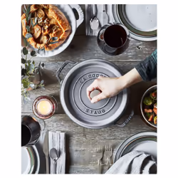 Staub Cocotte 3,8 L Rond Fonte Plat à cuisson - Vue supplémentaire 4