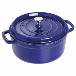 Staub 40510-283-0, 3,8 L, Bleu, Fonte, émail, 19,2 cm, 24 cm