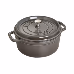 Staub 40509-312-0, 5,25 L, Rond, Graphite, Gris, Fonte, émail, Gaz, Induction