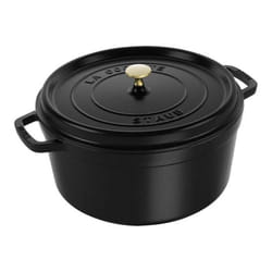 Cocotte Fonte Emaillée Ronde Noir 34cm - 126L