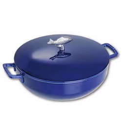 Staub Cocotte du pêcheur, Poêle unique, Bleu, Fonte, 4,65 L, 1 pièce(s), 5,1 kg