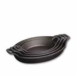 Staub Plat ovale empilable, Ovale, Fonte, Noir, 1,6 L, 280 mm, 1,8 kg