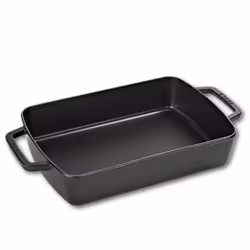 Staub Plat à four, Rectangulaire, Fonte, Noir, 3,15 L, 300 mm, 200 mm