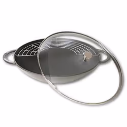 Staub Wok, Rond, Wok/Poêle à frire, Gris, 5,7 L, 1 personne(s), 6,1 kg