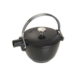 Théière en fonte - Staub - Ronde - Noir - Élégante - Conservation de chaleur