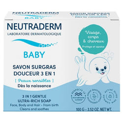 Neutraderm Baby Savon Surgras Douceur 3en1 100 g