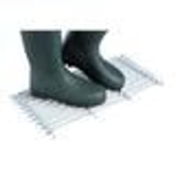 Grille gratte-pieds - Guillouard - 13830 - Acier galvanisé - 60x30 cm - Gris