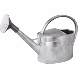 Faites le choix de cet arrosoir ovale de contenance 10 Litres, livré avec une pomme en plastique et sa grille en galvanisé co ...