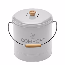 Découvrez notre Seau à Compost Rond, un compagnon moderne pour votre cuisine écoresponsable! Notre design rétro s'intègrera p ...