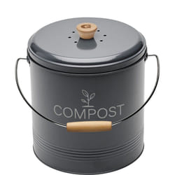 Guillouard - Composteur de cuisine en métal avec filtre et seau en platique 8 litres