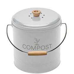 Guillouard - Seau compost rond blanc 8L