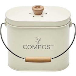 Seau A Compost 3l Ovale Beige Avec Filtre Guillouard 1236229