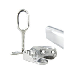 Kit barre de penderie et supports chromé 1 m Diam.30 x 15 mm ovale