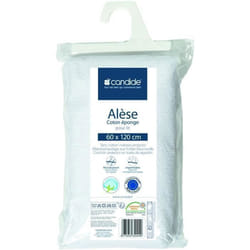 Protège Matelas Bébé 60x120 - Alèse Bébé - Silencieux - Imperméable - Absorbant - Oeko Tex® - Made In Europe - 60x120cm Blanc