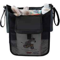 Organisateur de poussette - TINEO - 20 x 41 x 55 cm - Gris chiné