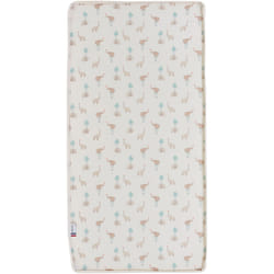 Matelas - CONFORT FUN - 60 x 120 cm - Ep. 8 cm - Blanc / Éléphants - TINEO