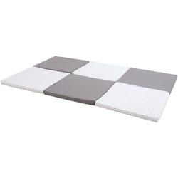 Tapis déveil XL - CANDIDE - Evolutif 5-en-1 - Gris / Etoiles