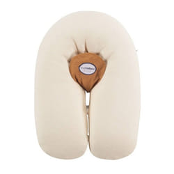 CANDIDE - Coussin Grossesse Allaitement Maternité 3en1 Multirelax Coton Bio GOTS Transat 3-9kg Déhoussable (Beige)