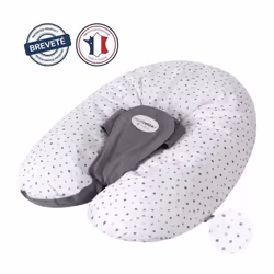Candide - Coussin de maternité Multirelax - Polyester / Coton - Gris / Etoiles