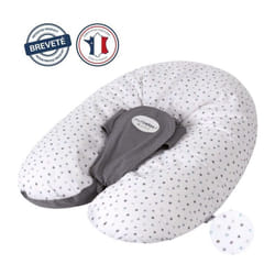 Candide - Coussin de maternité Multirelax - Polyester / Coton - Gris / Etoiles