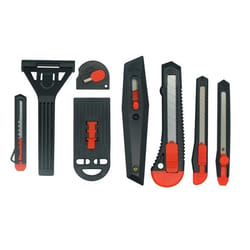 Cutter - Non spécifié - Lot de 8 - Acier carbone - Plastique - Blocage de la lame