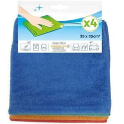 Lot de 4 microfibres nettoyage quotidien polyester - Sans Marque