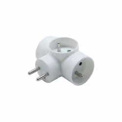 Nom du produit : Bloc multiprise Nombre de prises : 3 Couleur : Blanc Type de protection : Produit sans protection Type de po ...