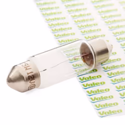 Ampoule, feu éclaireur de plaque; VALEO; 12 5 C5W ESSENTIAL SV8.5; pour VOLKSWAGEN, RENAULT, BMW, MERCEDES-BENZ, AUDI