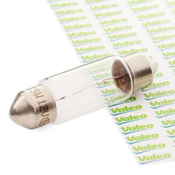 VALEO 032217 Ampoule, feu éclaireur de plaque 12 5 C5W ESSENTIAL SV8.5 VOLKSWAGEN: Touran I, Golf 5, Golf 4, RENAULT: CLIO 3, CLIO 2, TWINGO 1