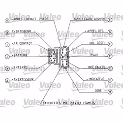 Commodo, colonne de direction VALEO 251271 - Vue supplémentaire 4