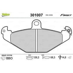 Plaquette de frein gamme first Renault espace III - VALEO - 301007
