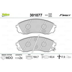 Plaquette de frein gamme first Hyundai grand starex - VALEO - 301077