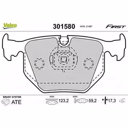 Plaquette de frein gamme first BMW serie 3 - VALEO - 301580