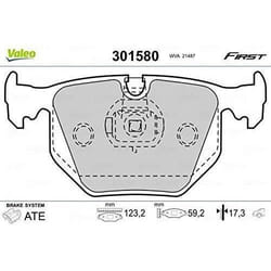 Plaquette de frein gamme first BMW serie 3 - VALEO - 301580