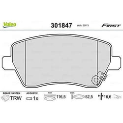 Plaquette de frein gamme first Suzuki splash - VALEO - 301847