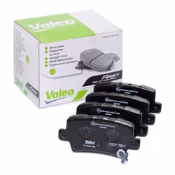Jeu de plaquettes de frein; VALEO; FIRST Essieu arrière contact de signal d'usure inclus sans tôle-anti-bruit; pour HONDA; 43 ...