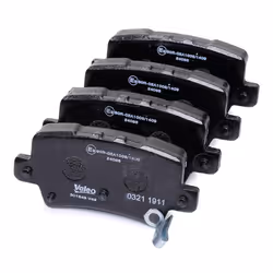 VALEO 301849 Jeu de plaquettes de frein FIRST Essieu arrière contact de signal d'usure inclus sans tôle-anti-bruit HONDA: CIVIC 8 Hatchback